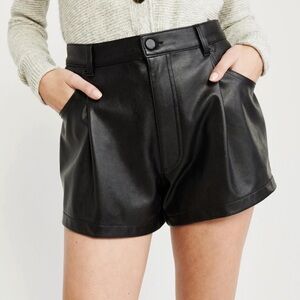 NWOT • Abercrombie & Fitch • Faux Leather Shorts •